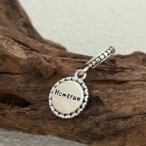 Pandora Baseball Homerun S925 Silver Dangle Charm - Picture 2 of 4